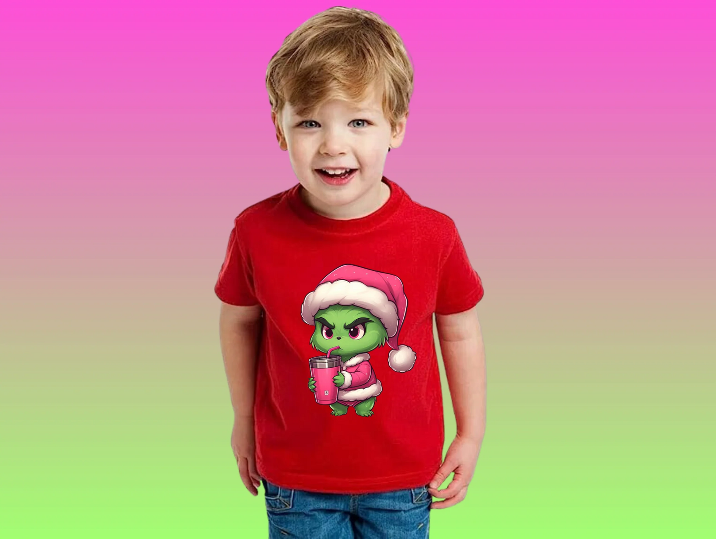 Baby Grinch Pink Cup For Kids