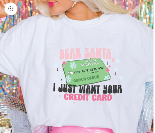 Dear Santa I Just Want your Credit Card